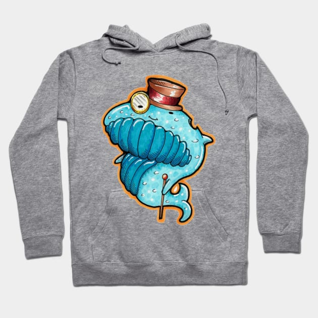 Fancy Whale Hoodie by paintchips